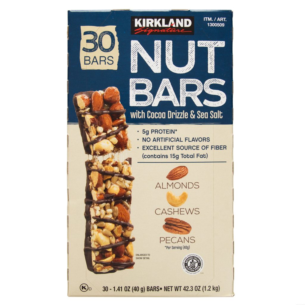 KIRKLAND SIGNATURE NUT BARS 30/1.41 OZ