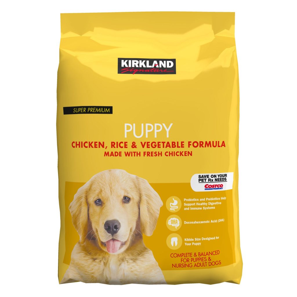KIRKLAND SIGNATURE CHICKEN, RICE, & VEG PUPPY FOOD 20 LB
