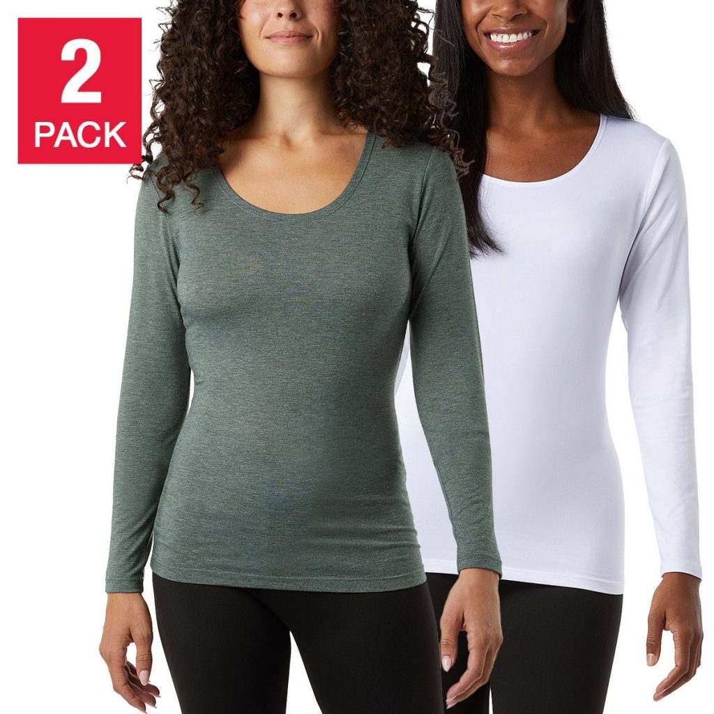 32 DEGREES + WOMEN’S HEAT TEE 2-PACK