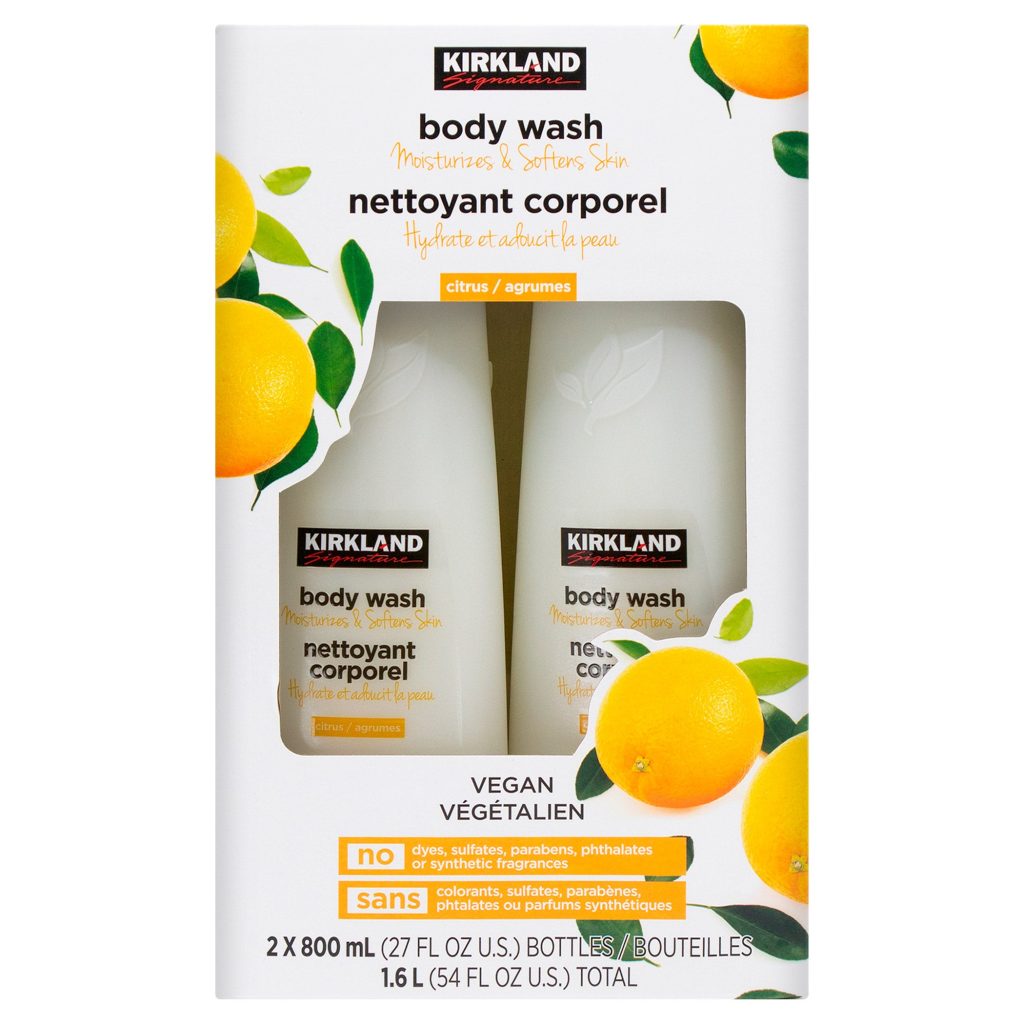 KIRKLAND SIGNATURE NATURAL CITRUS BODY WASH 2-PACK