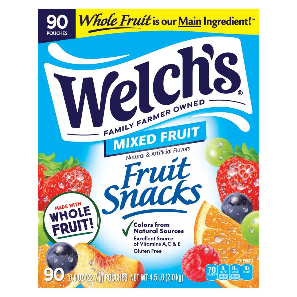 WELCH’S FRUIT SNACKS 90 CT