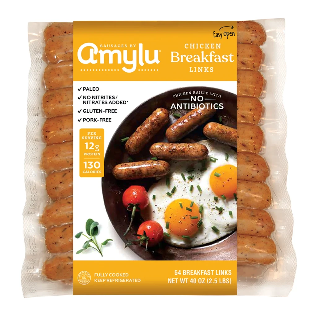 AMYLU CHICKEN BREAKFAST LINK 2/1.25LBS