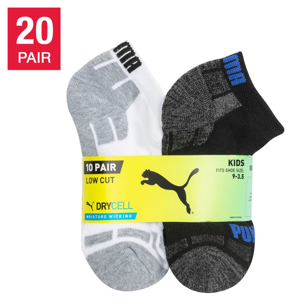 PUMA YOUTH NO SHOW SOCK 10PR