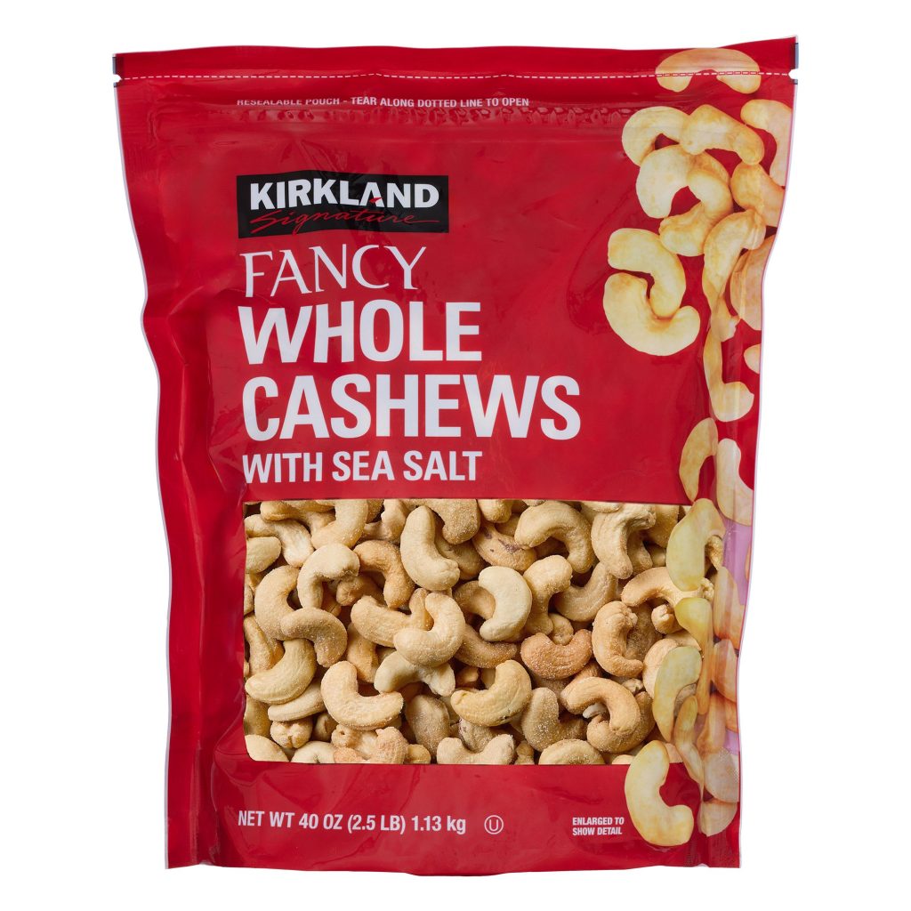 KIRKLAND SIGNATURE CASHEWS 2.5 LBS