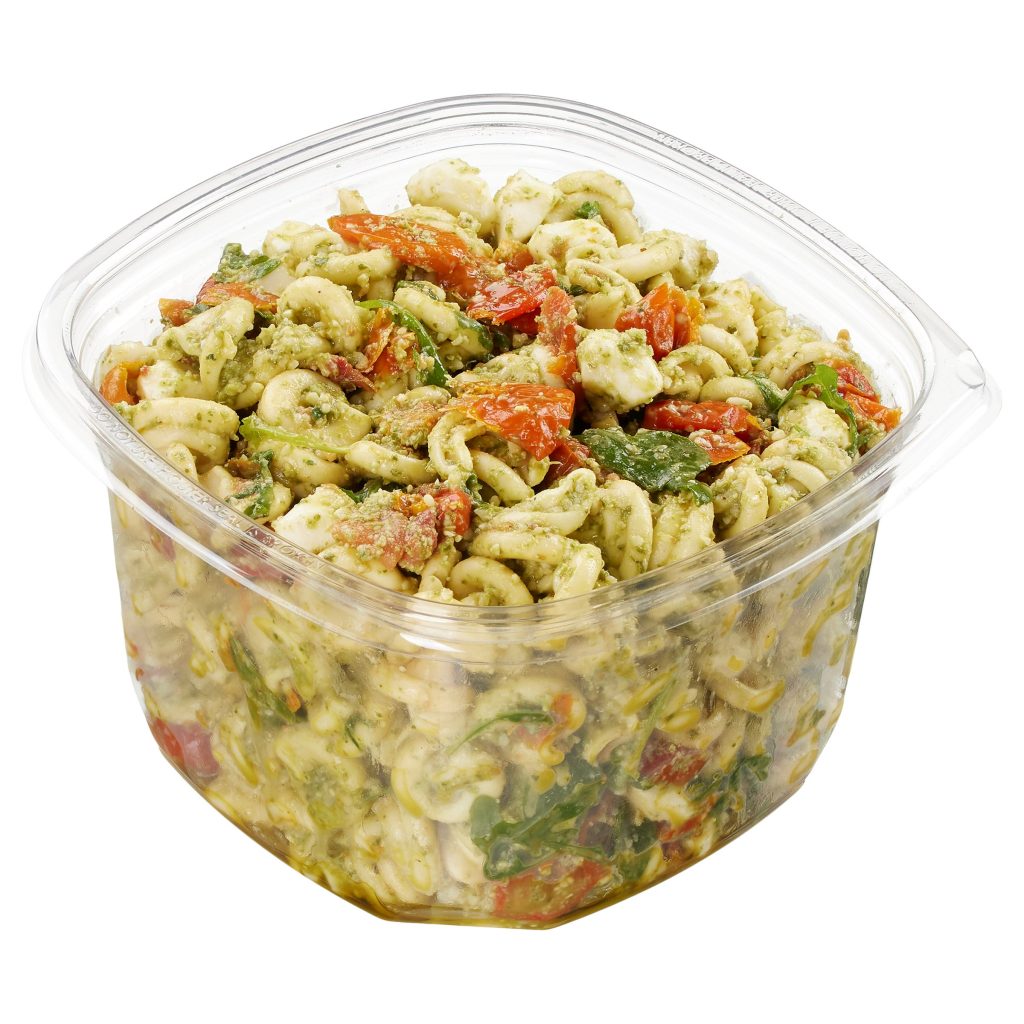 PESTO PASTA SALAD WITH MOZZARELLA PEARLS & ITALIAN PESTO PER LB