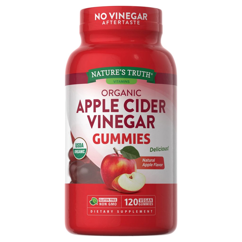 NATURE’S TRUTH ORGANIC APPLE CIDER VINEGAR 500MG 120 GUMMIES