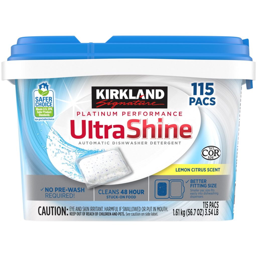 KIRKLAND SIGNATURE DISHWASHER PACS 115 CT