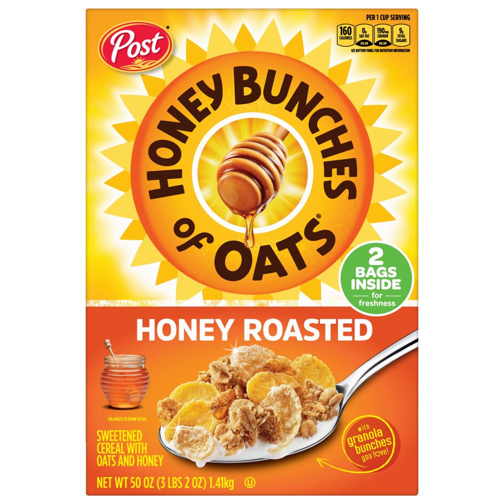 POST HONEY BUNCHES OF OATS HONEY ROASTED 2/25 OZ