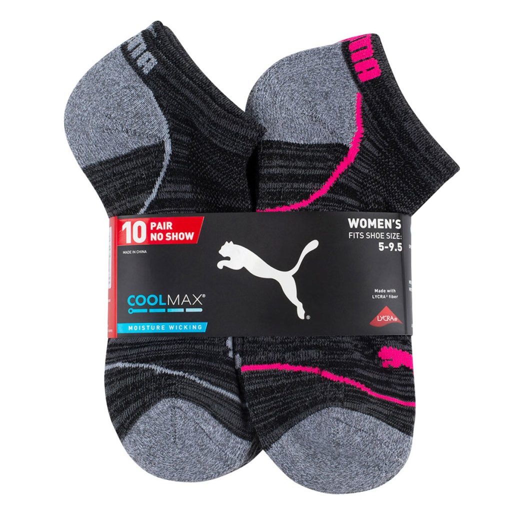 PUMA WOMEN’S NO-SHOW SOCK 10 PR