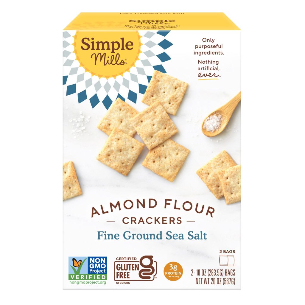 SIMPLE MILLS ALMOND FLOUR CRACKERS 2/10 OZ