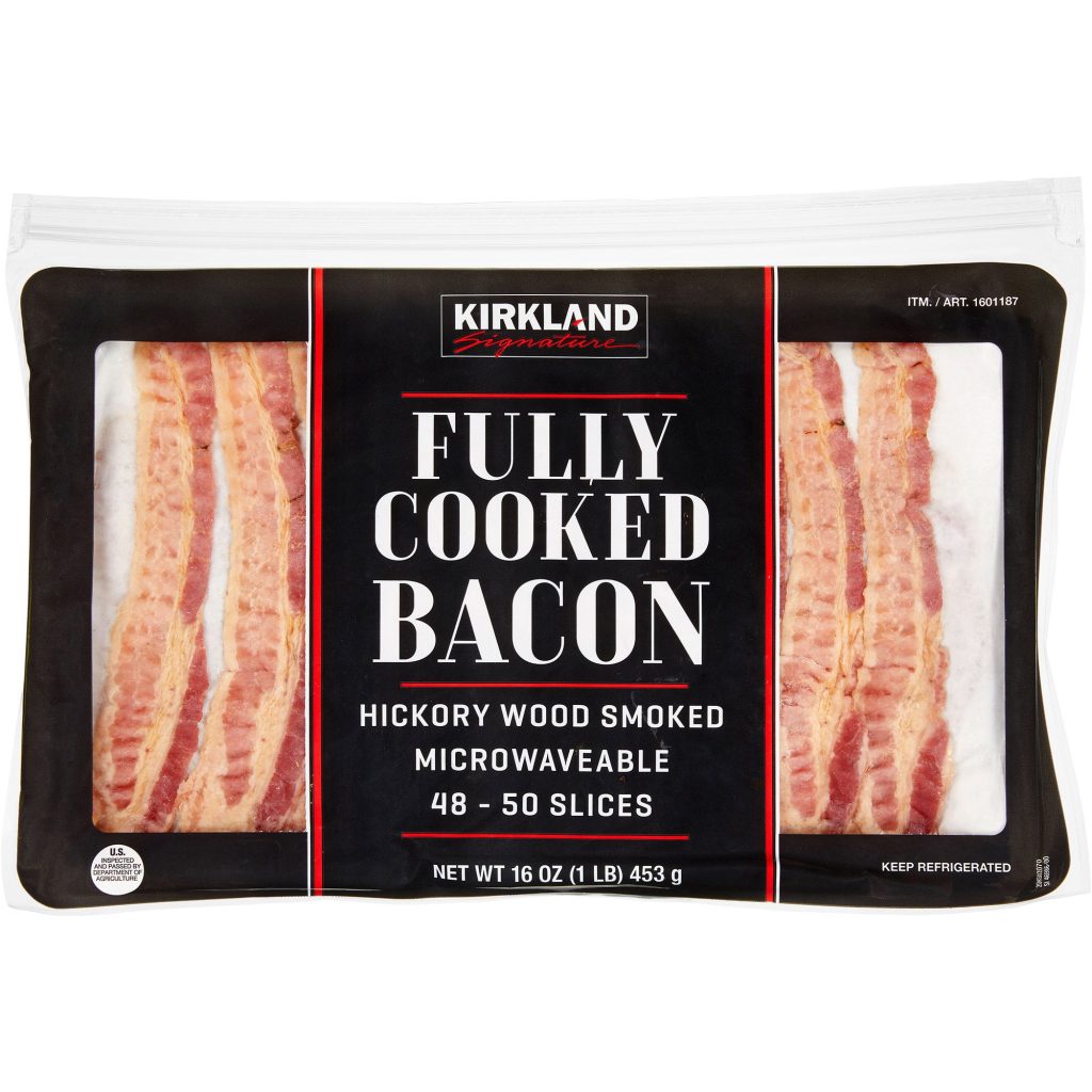 KIRKLAND SIGNATURE FULLY COOKED BACON 1 LB
