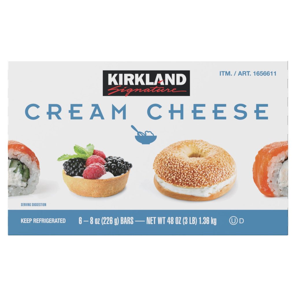 KIRKLAND SIGNATURE CREAM CHEESE 6/8 OZ