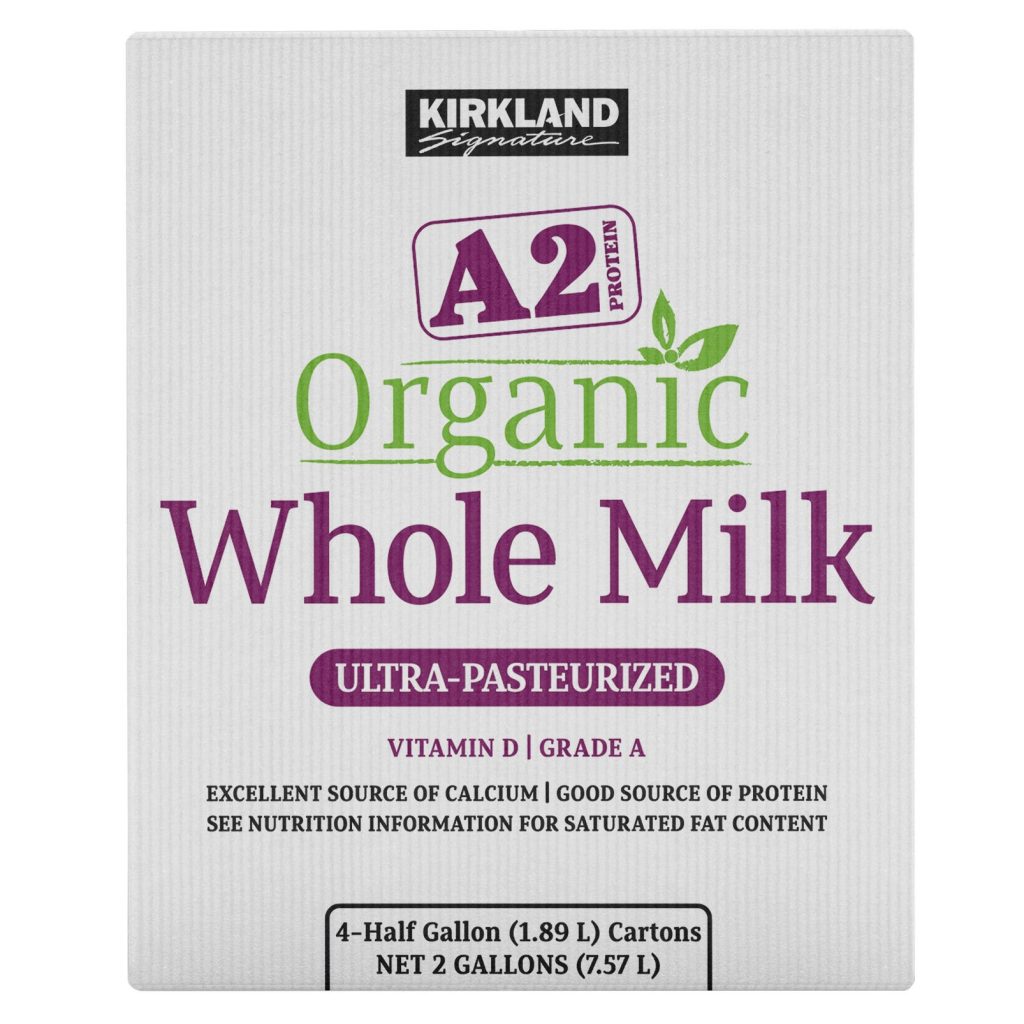 KIRKLAND SIGNATURE ORGANIC A2 PROTEIN WHOLE MILK 4/64 FL OZ