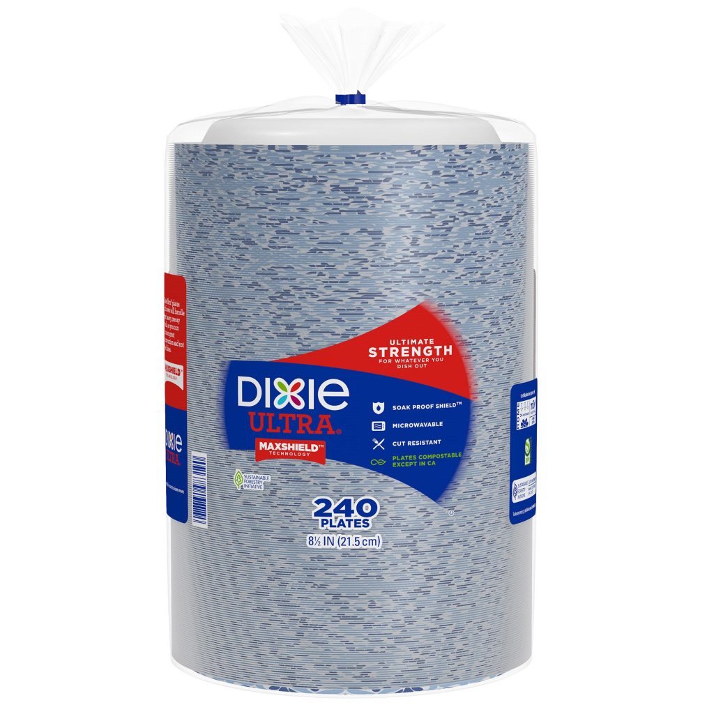 DIXIE ULTRA 8 1/2¨ PAPER PLATE 240 CT