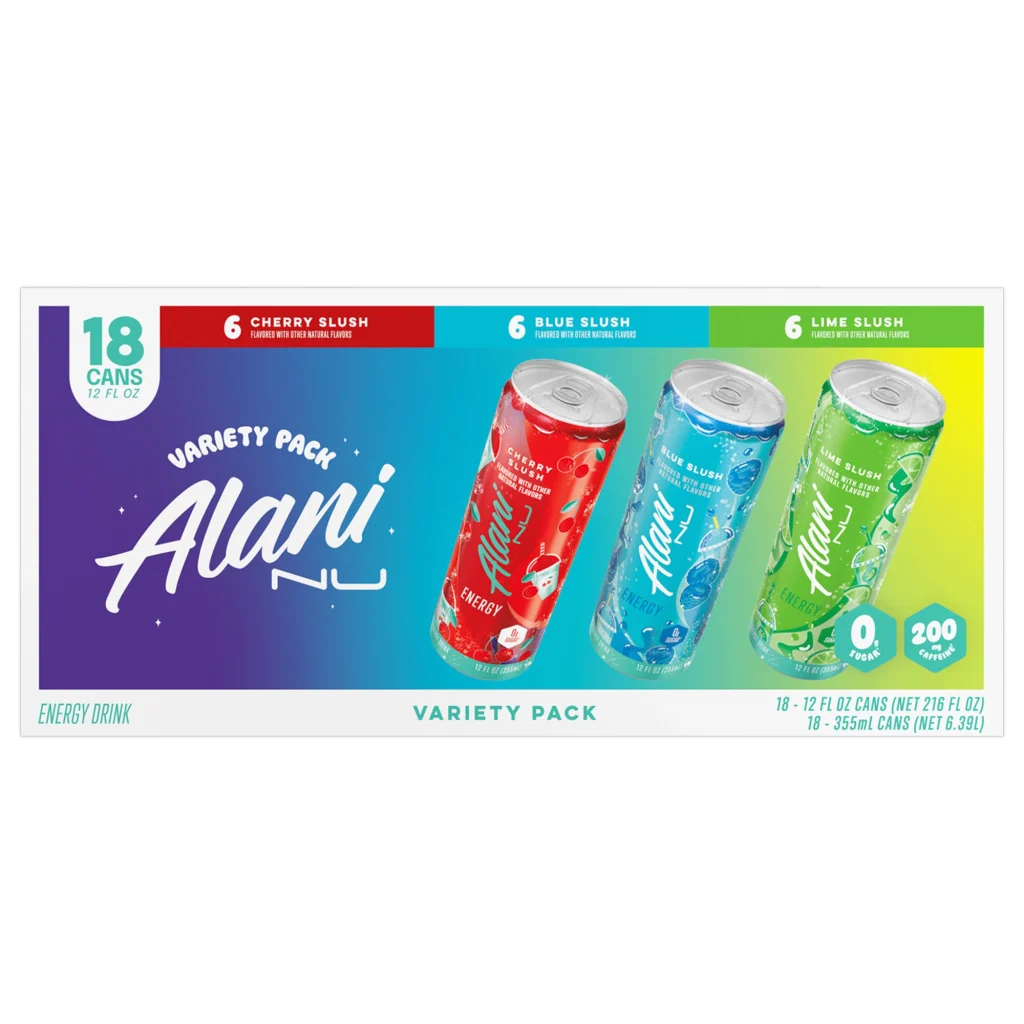 ALANI NU ENERGY LIME SLUSH VARIETY 18/12 OZ