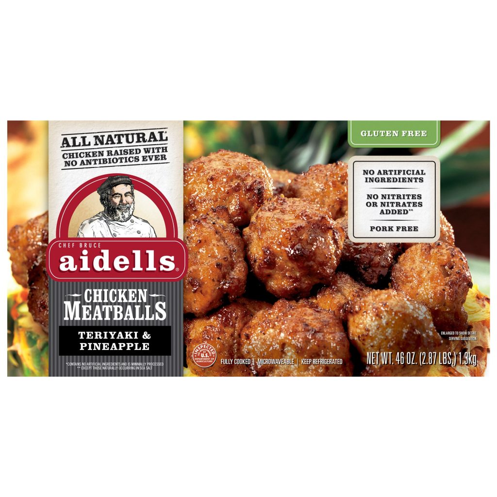 AIDELL’S ABF GLUTEN FR TERIYAKI MEATBALL 46 OZ