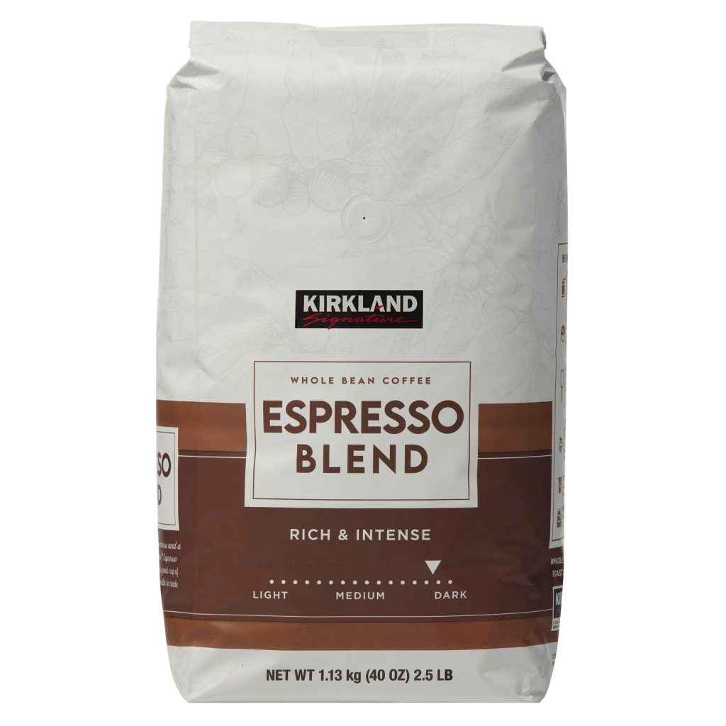 KIRKLAND SIGNATURE ESPRESSO BLEND 2.5 LBS WHOLE BEAN