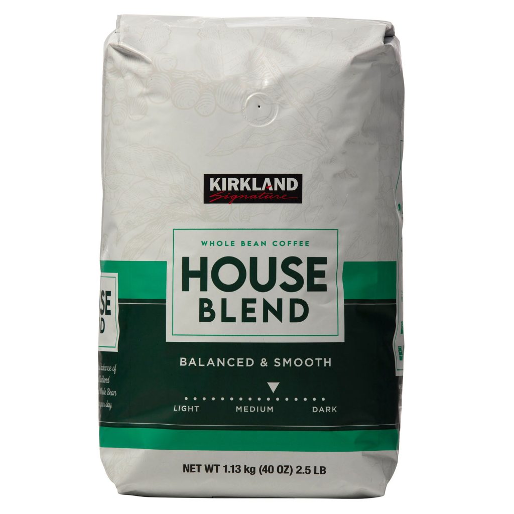KIRKLAND SIGNATURE HOUSE BLEND 2.5 LBS WHOLE BEAN