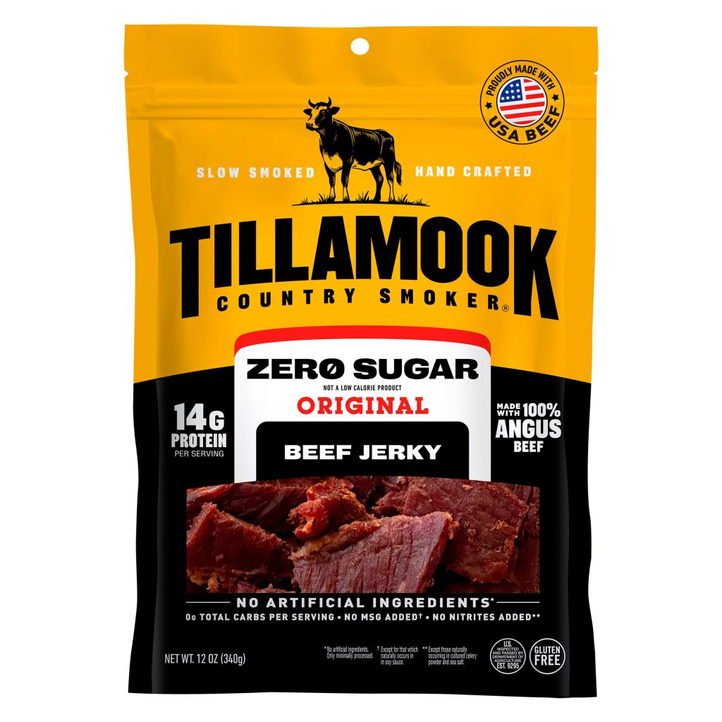 TILLAMOOK ZERO SUGAR JERKY 12 OZ