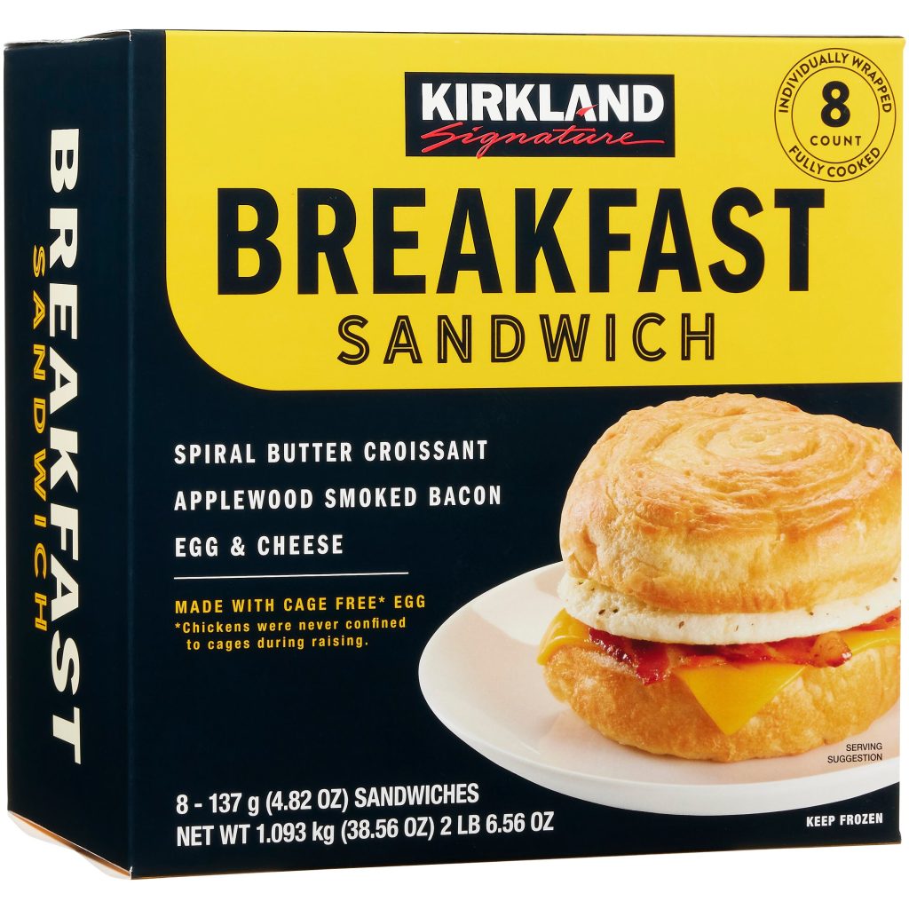KIRKLAND SIGNATURE BREAKFAST SANDWICH 8/4.8 OZ