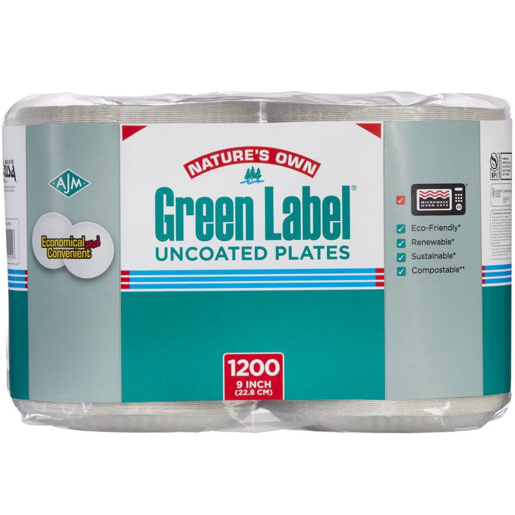 NATURES OWN 9¨ PAPER PLATE 1200 CT