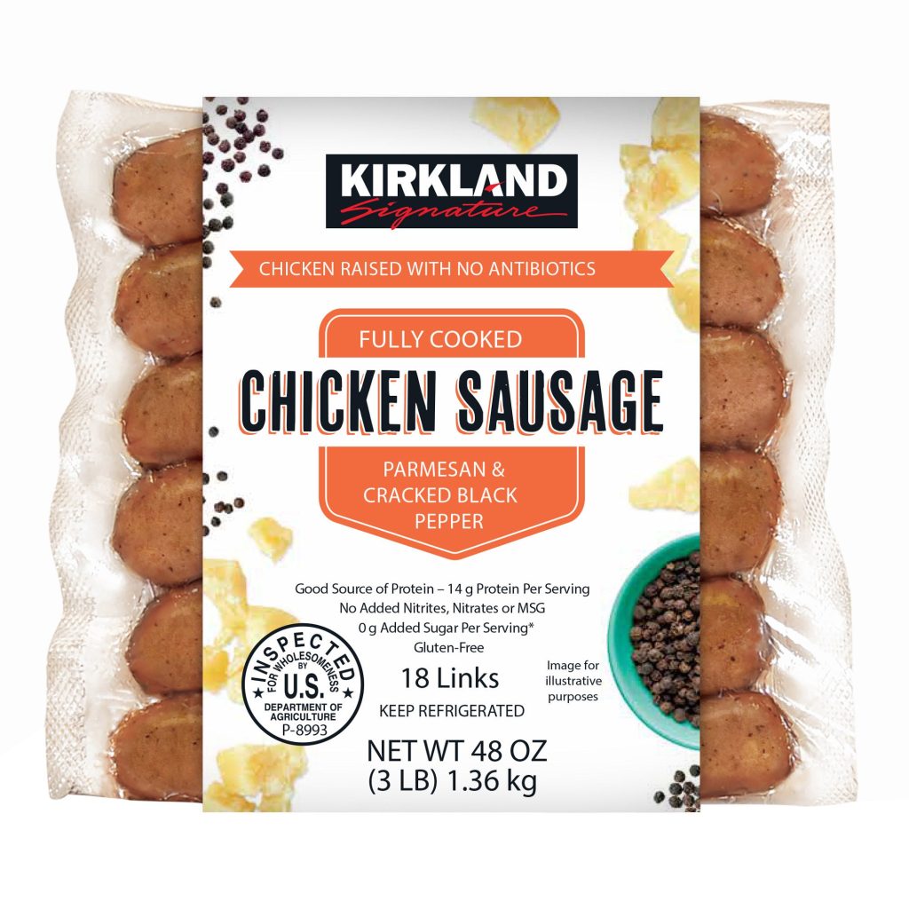 KIRKLAND SIGNATURE CHICKEN SAUSAGE 48 OZ