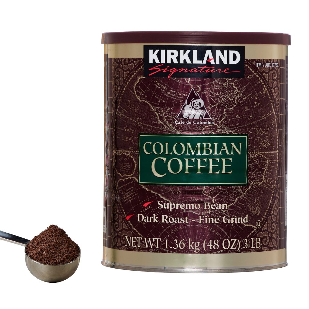 KIRKLAND SIGNATURE COLOMBIAN COFFEE 3 LBS GROUND