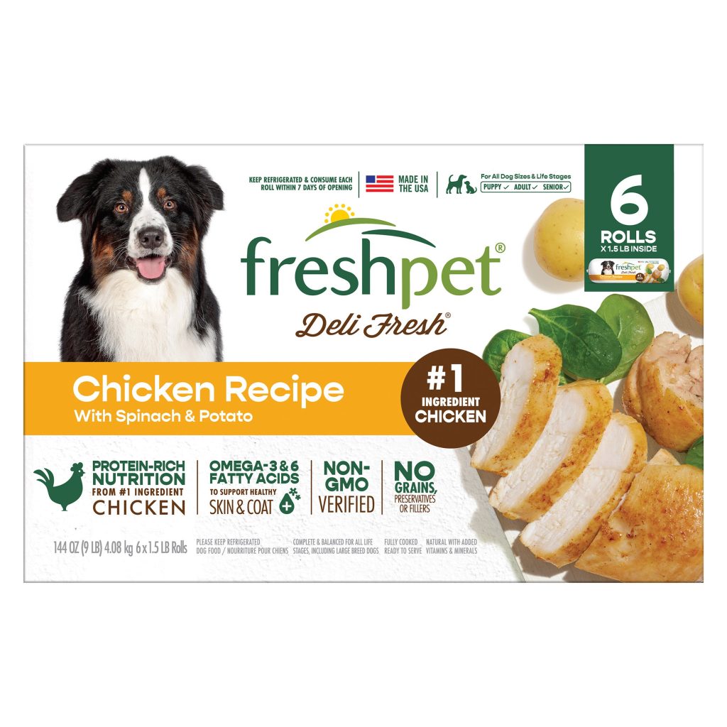 FRESHPET CHICKEN RECIPE 6/1.5 LB ROLLS