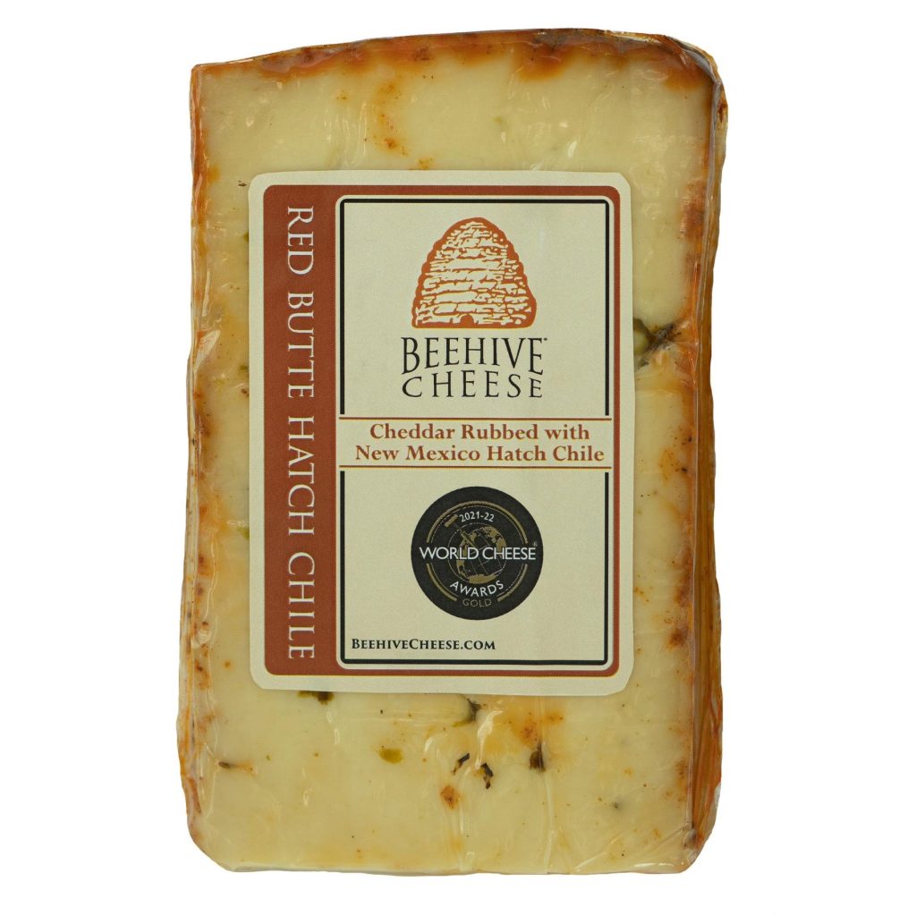 BEEHIVE CHEESE CO RED BUTTE HATCH CHILE CHEDDAR 16 OZ