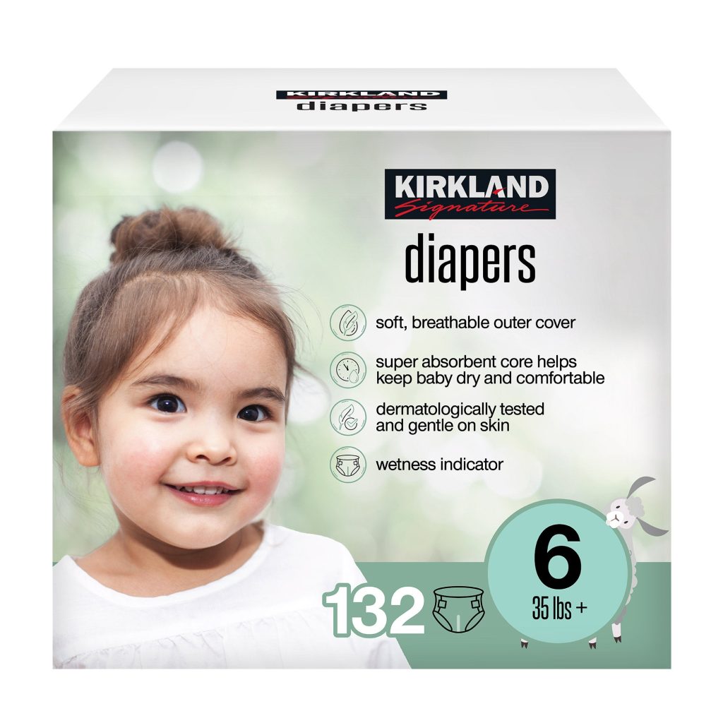 KIRKLAND SIGNATURE DIAPERS SIZE 6 132CT