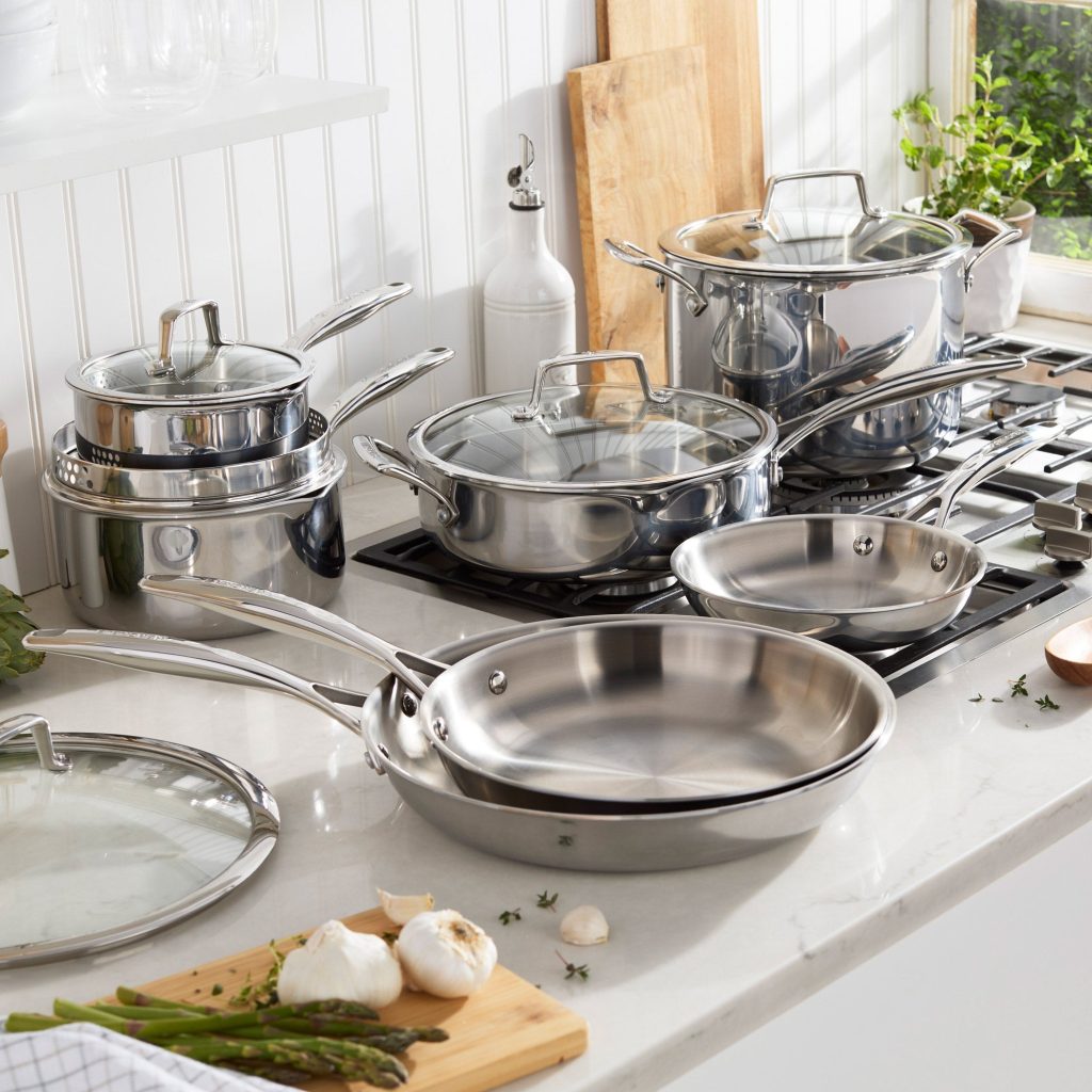 HENCKELS CLAD STAINLESS STEEL COOKWARE SET 12-PIECE