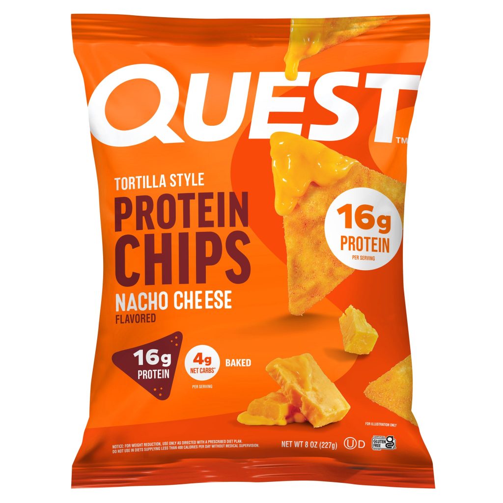 QUEST NACHO CHEESE PROTEIN CHIPS 8 OZ