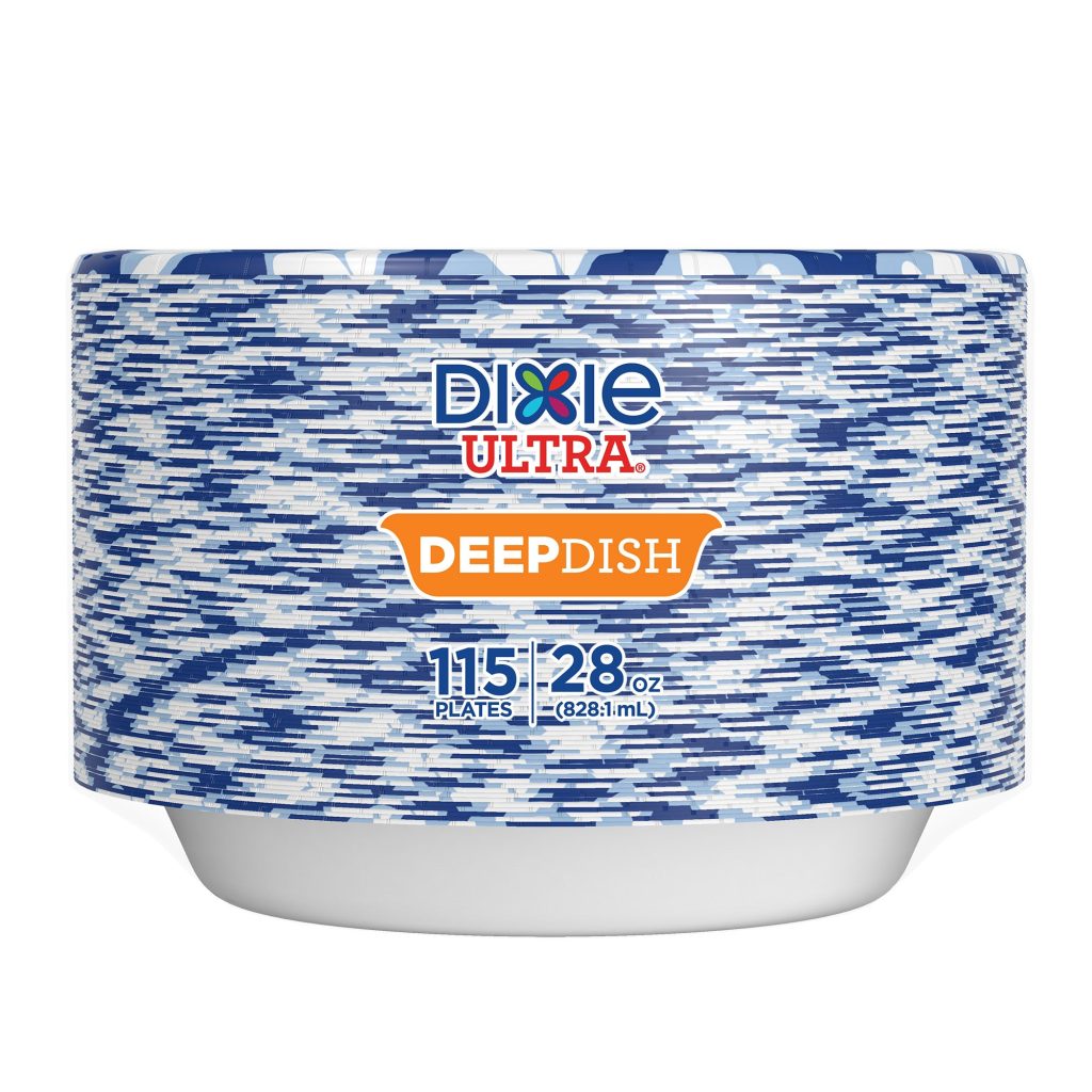 DIXIE DEEP DISH PAPER PLATE 9 3/5¨ / 115 CT