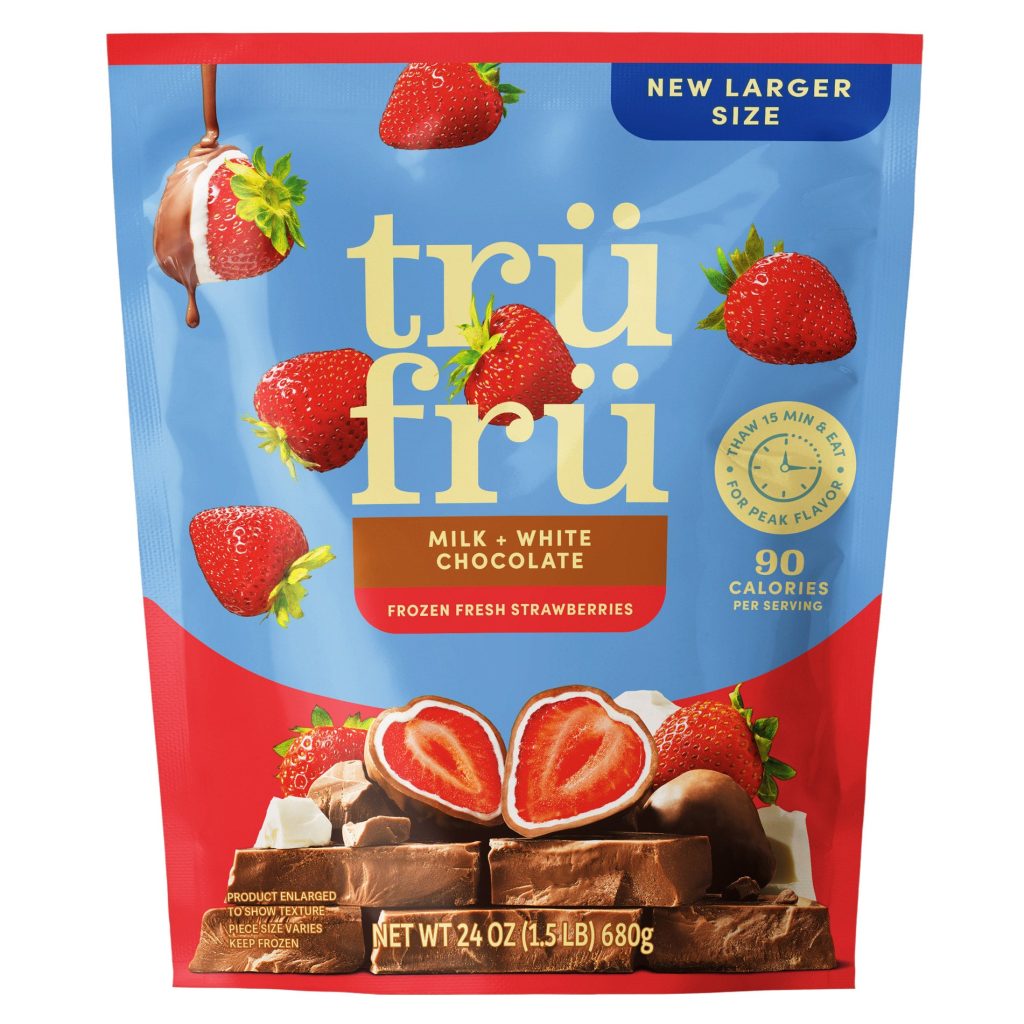 TRU FRU MILK & WHITE CHOCOLATE 24 OZ