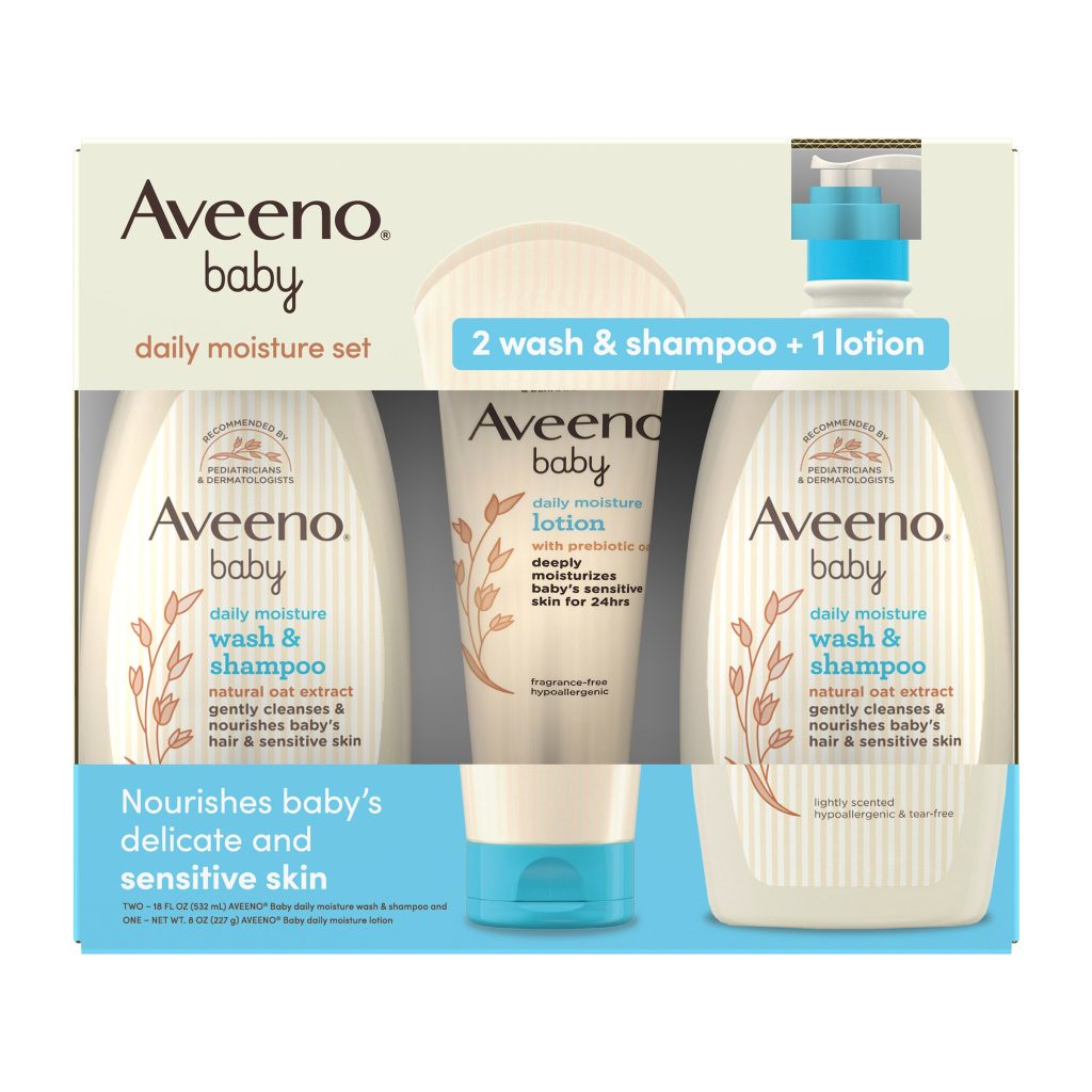 AVEENO BABY WASH AND LOTION 2X18OZ WASH 8OZ LOTION