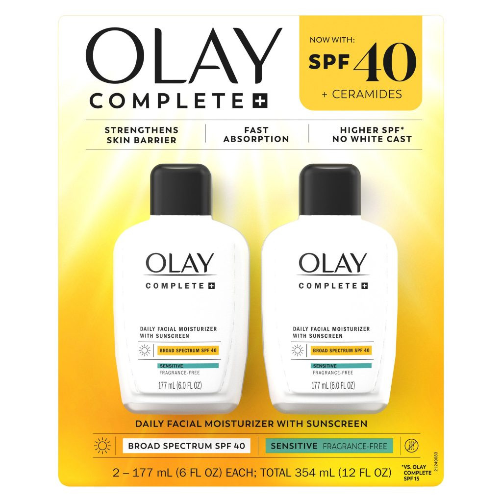OLAY COMPLETE+ SPF40 DAILY MOISTURIZER 2 PK – 6 FL OZ