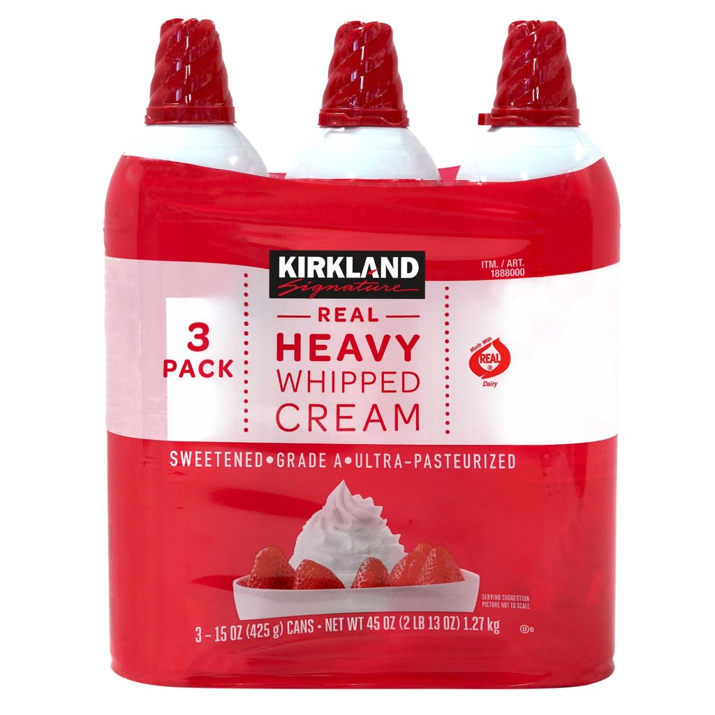 KIRKLAND SIGNATURE WHIPPED HEAVY CREAM 3/15 OZ