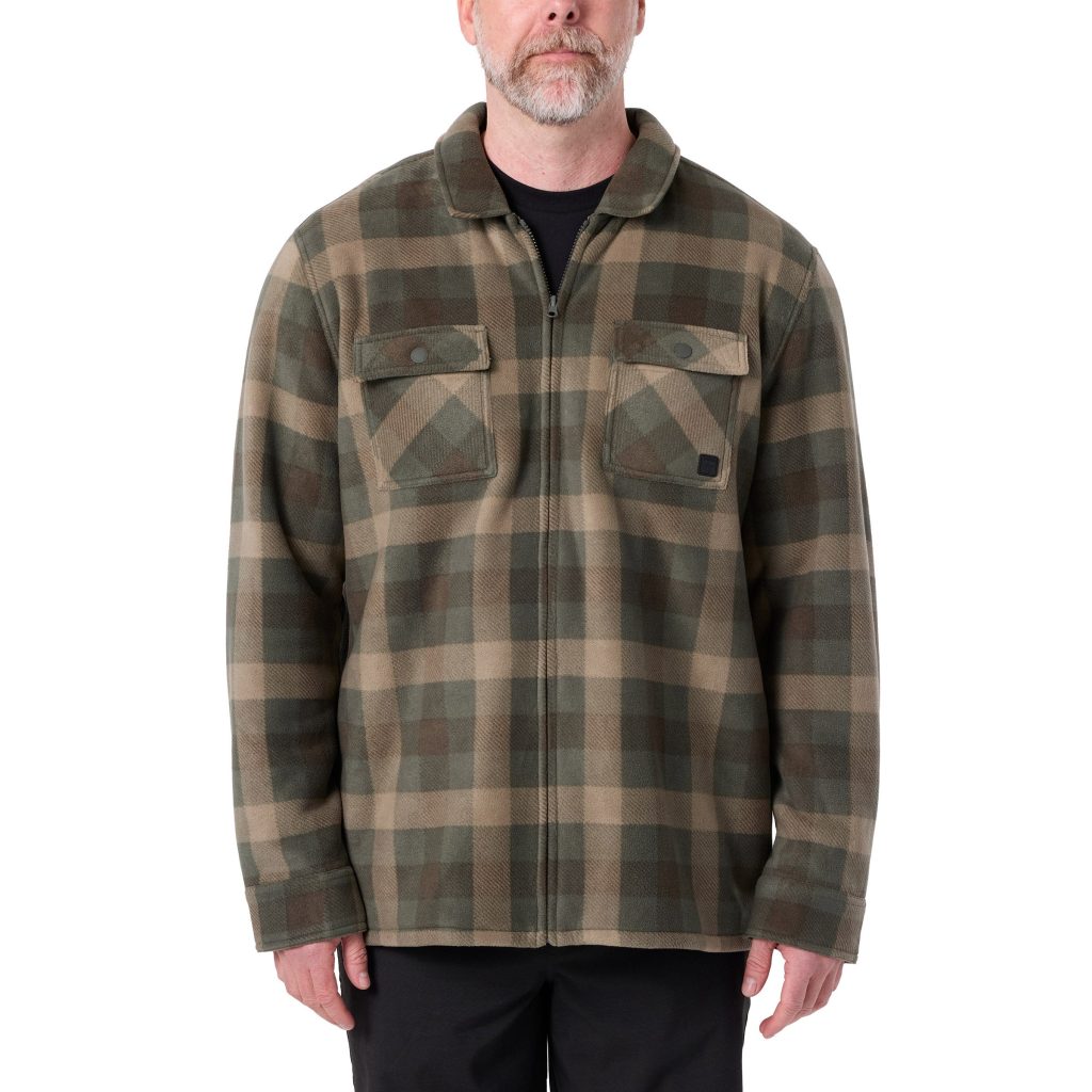 VOYAGER MEN’S FULL ZIP FLEECE SHIRT JACKET