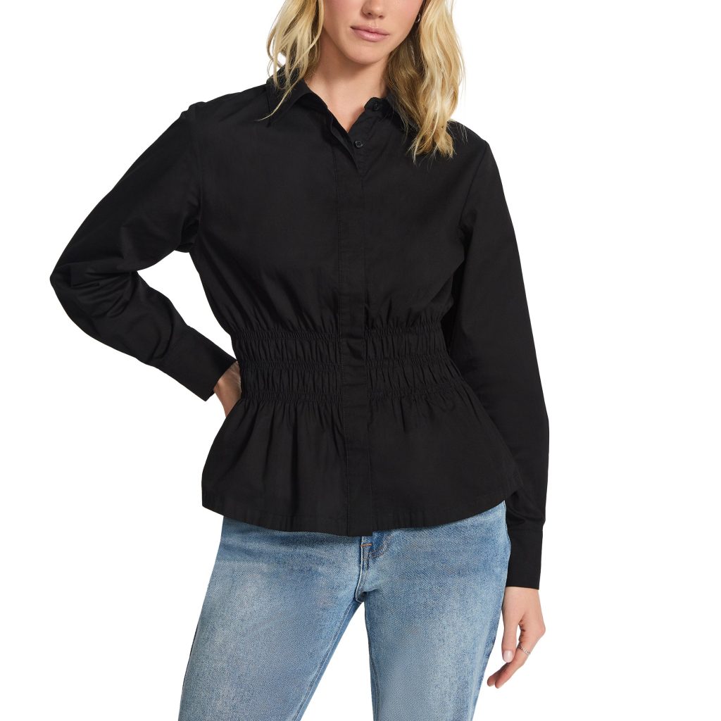 JACHS GIRLFRIEND WOMAN’S MINI CORDUROY BUTTON UP SHIRT