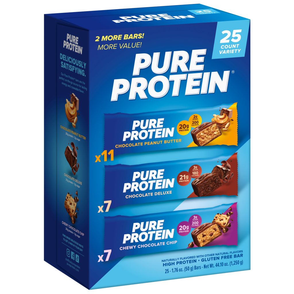 PURE PROTEIN BAR VARIETY PACK 25/1.76 OZ