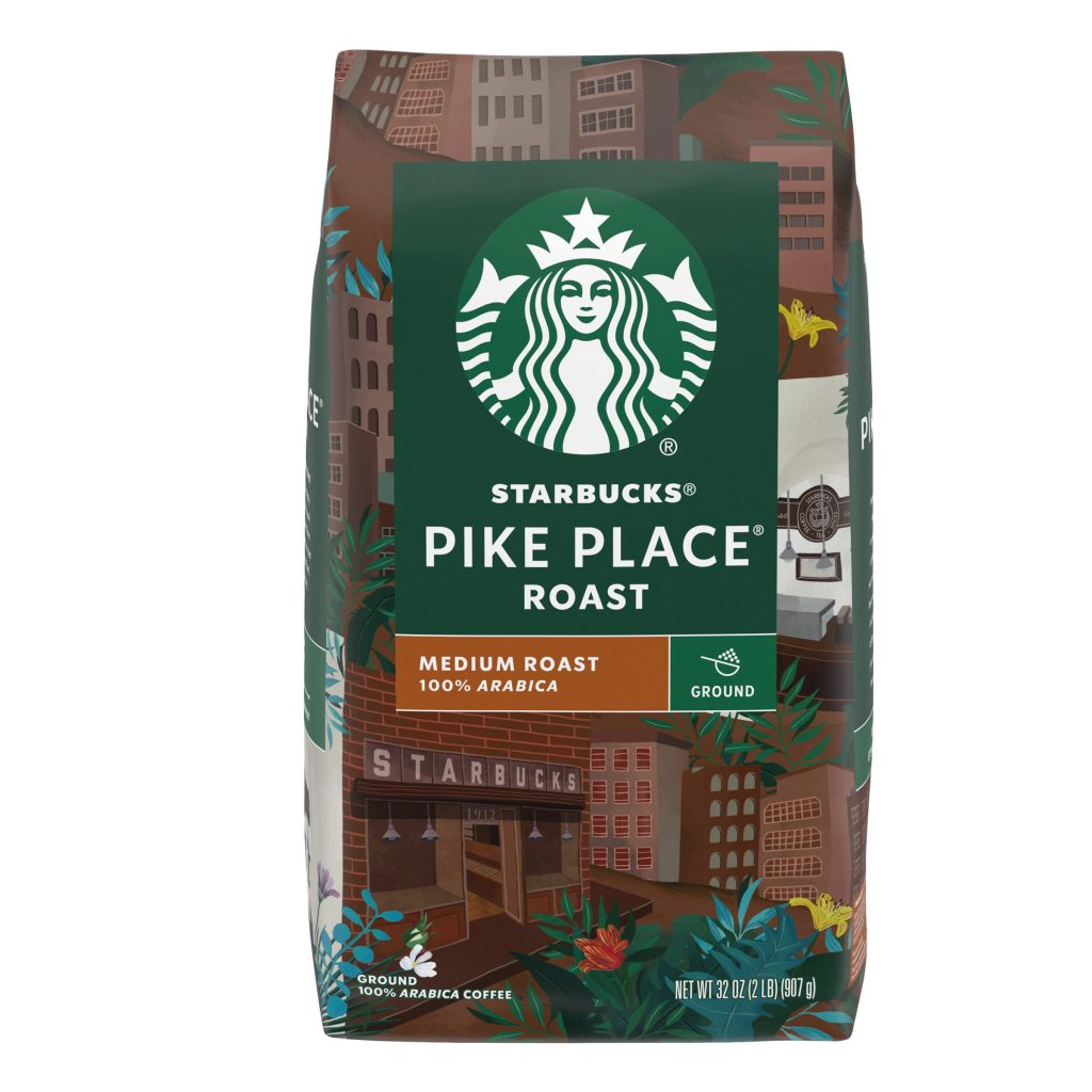 STARBUCKS PIKE PLACE ROAST 2 LBS GROUND