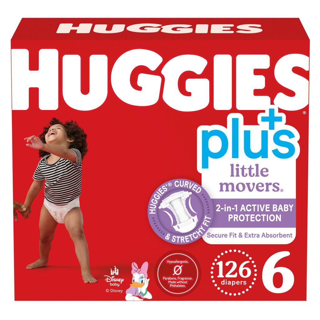 HUGGIES PLUS LITTLE MOVERS SIZE 6, 126CT