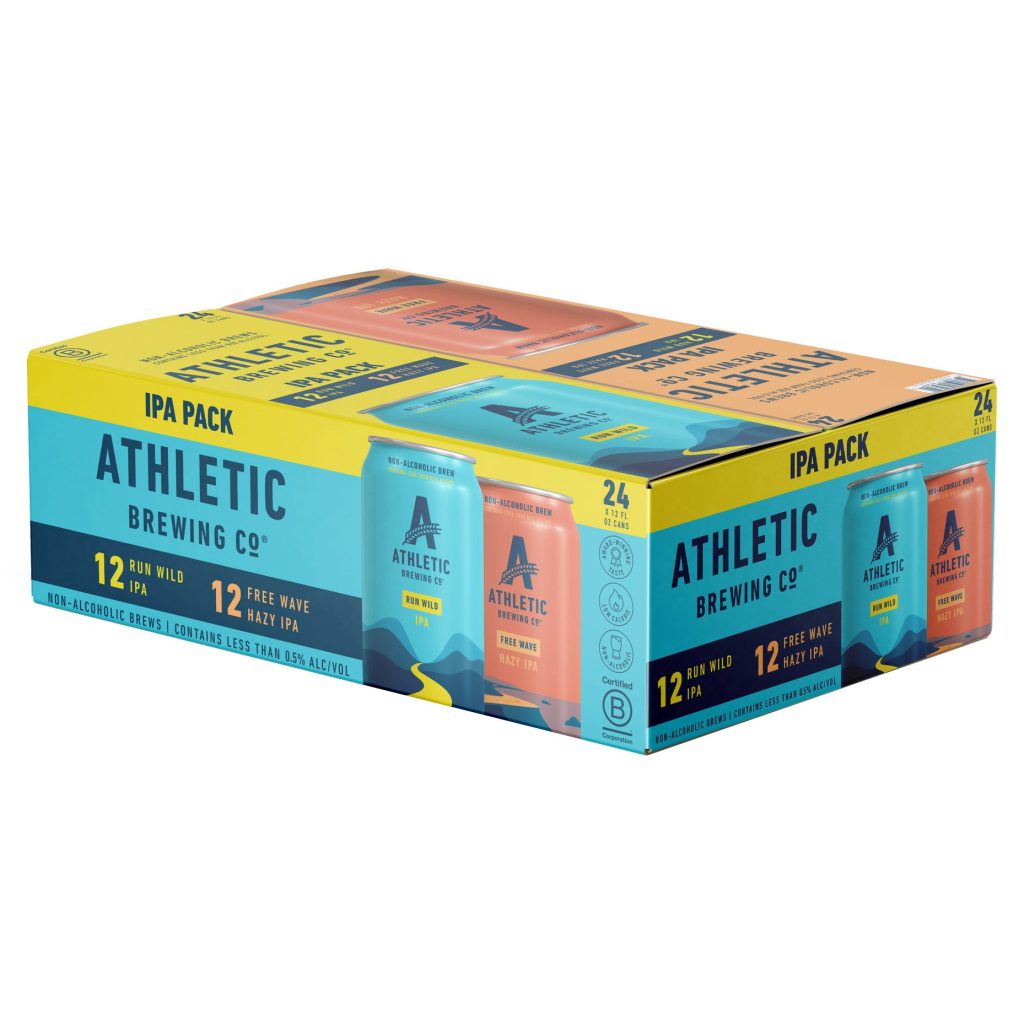 ATHLETIC BREWING CO. IPA VARIETY NON-ALCOHOLIC 24/12OZ