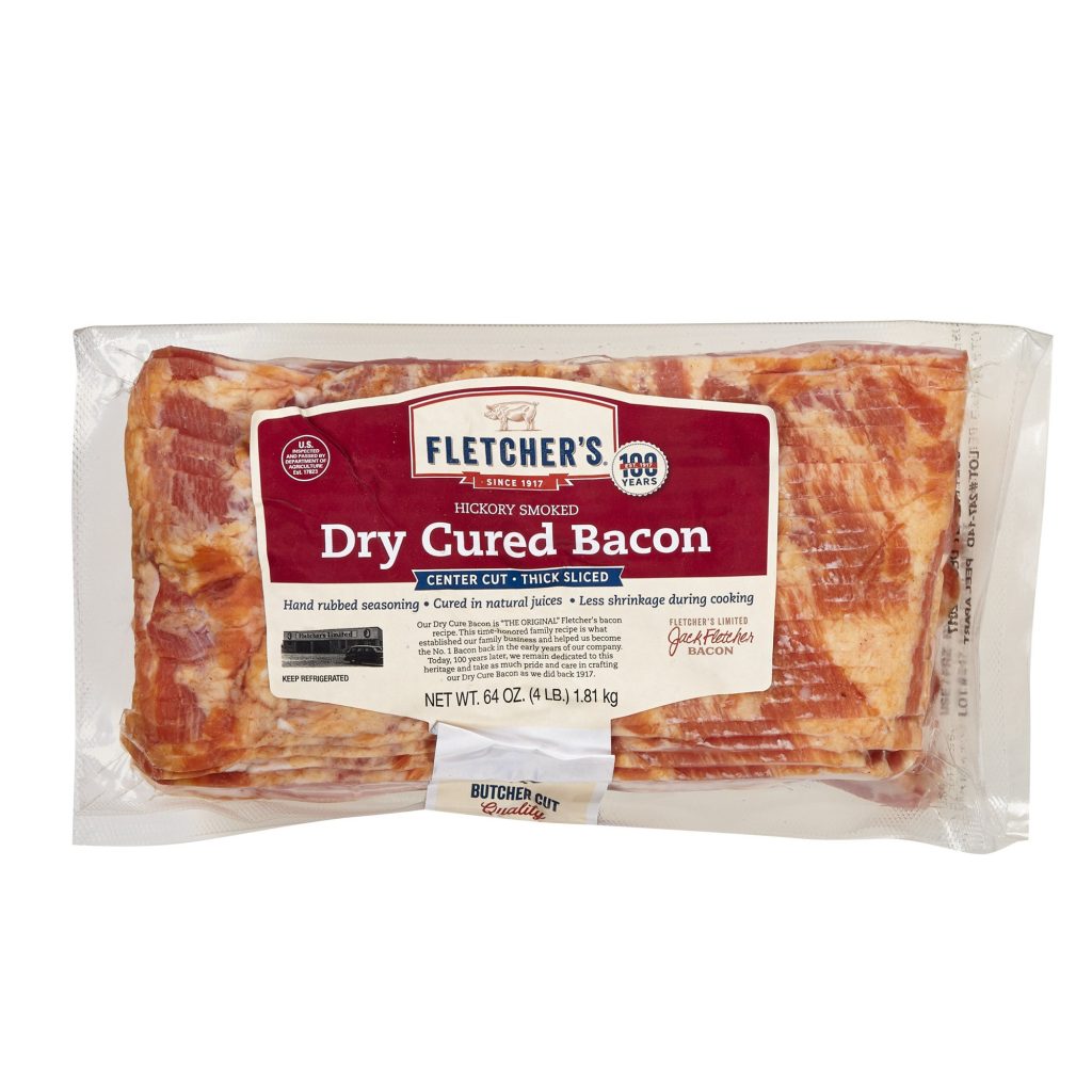 FLETCHER’S DRY CURED BACON 2/2 LB