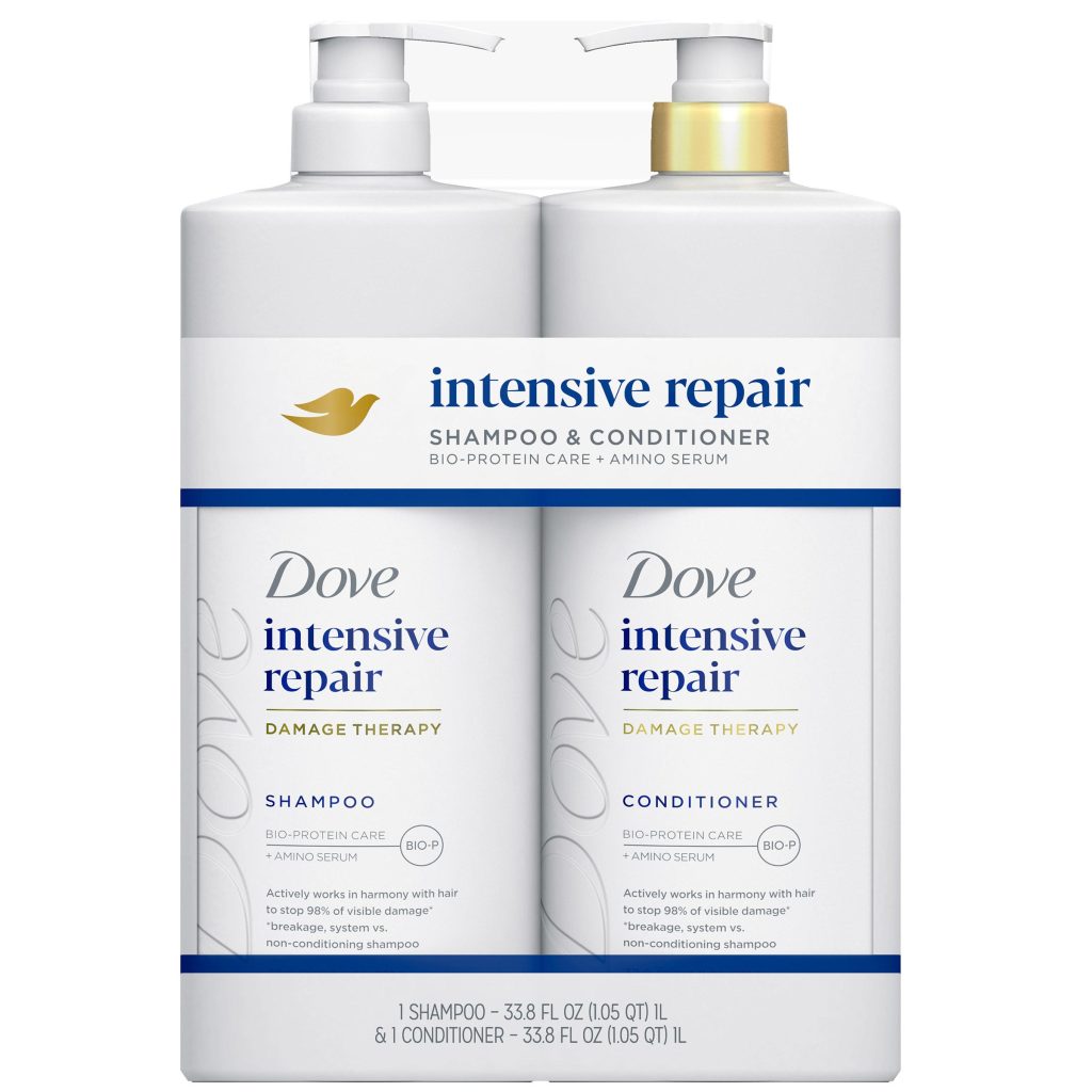 DOVE SHAMPOO & CONDITIONER INTENSE REPAIR 2 PACK
