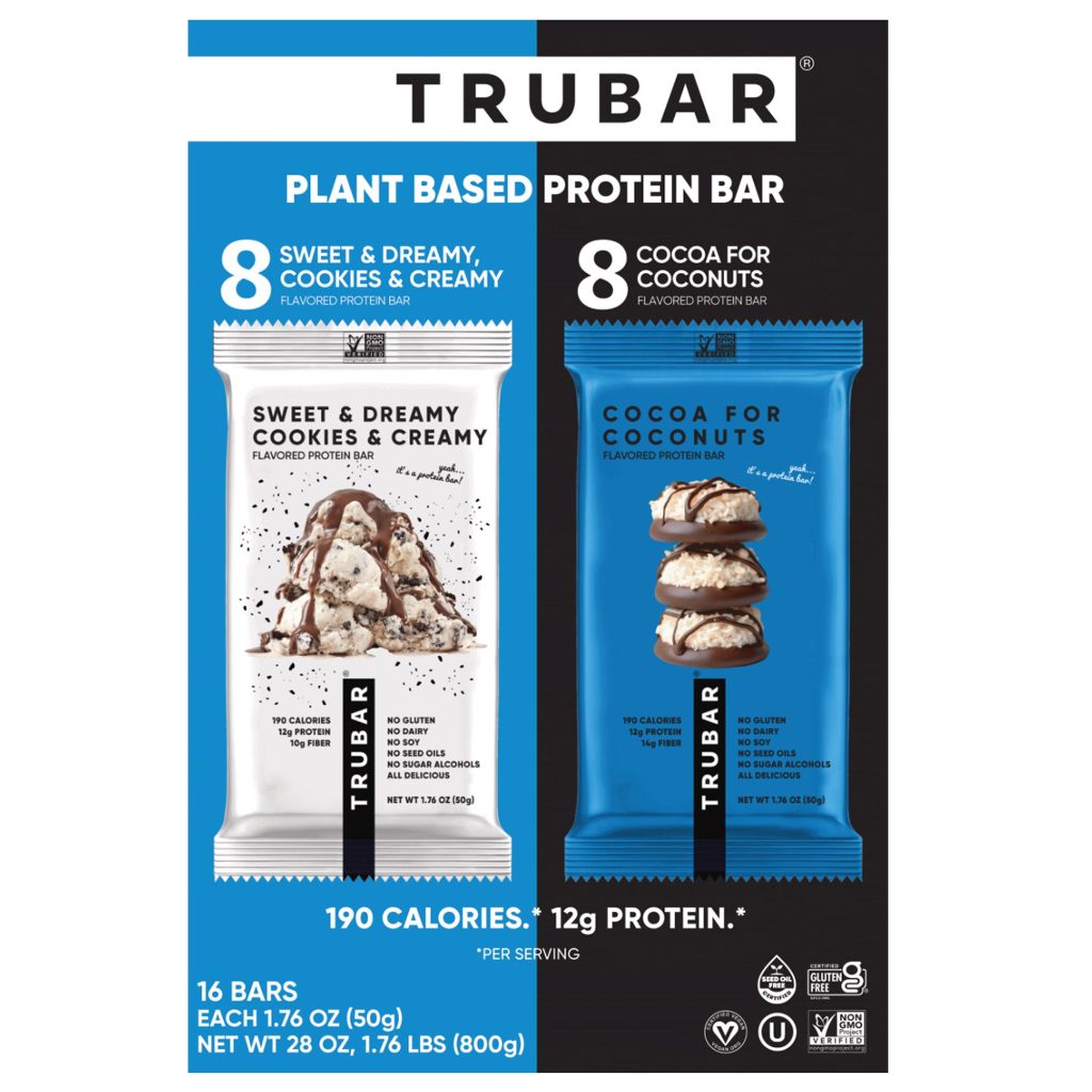 TRUBAR PROTEIN BAR VARIETY 16/1.76 OZ