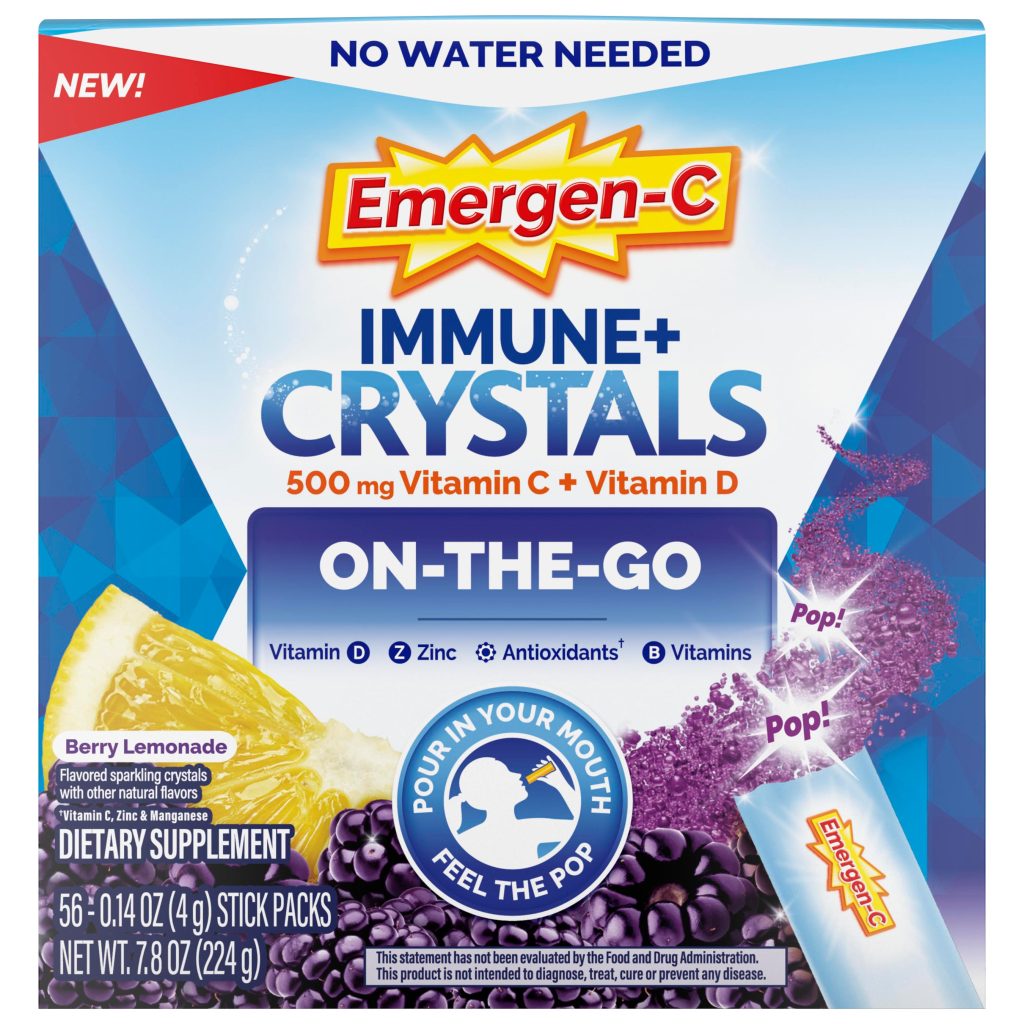 EMERGEN-C IMMUNE+ CRYSTALS BERRY LEMONADE 56CT