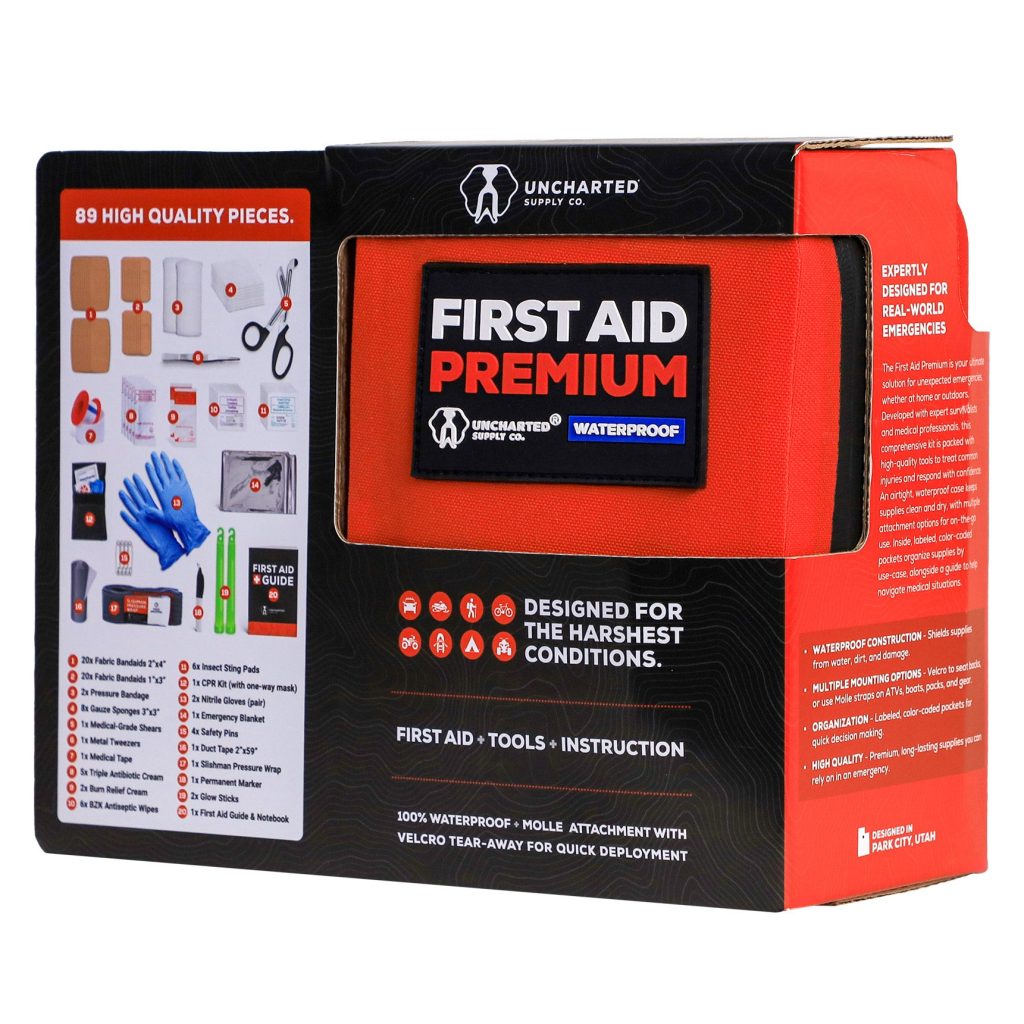UNCHARTED SUPPLY CO PREMIUM FIRST AID KIT 89 PIECES