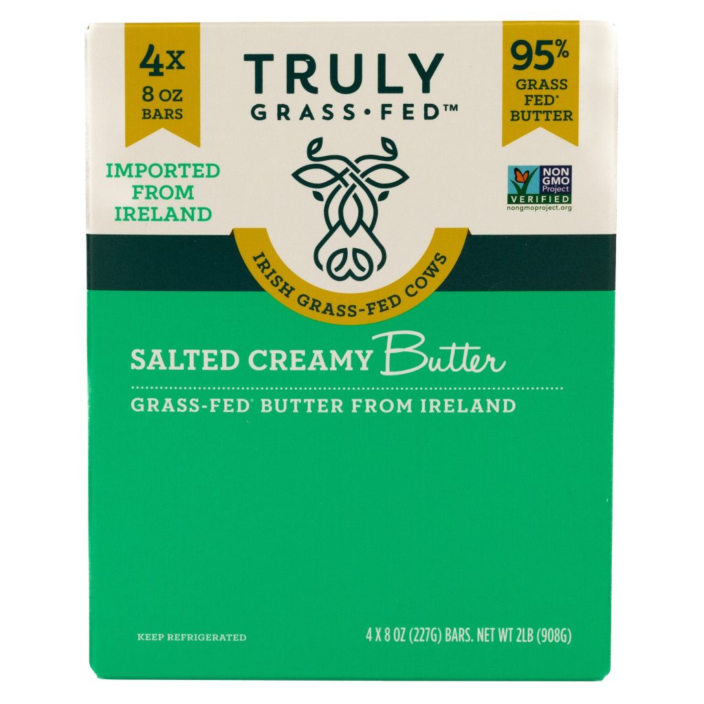 TRULY GRASS-FED IRISH BUTTER SALTED 4/8 OZ