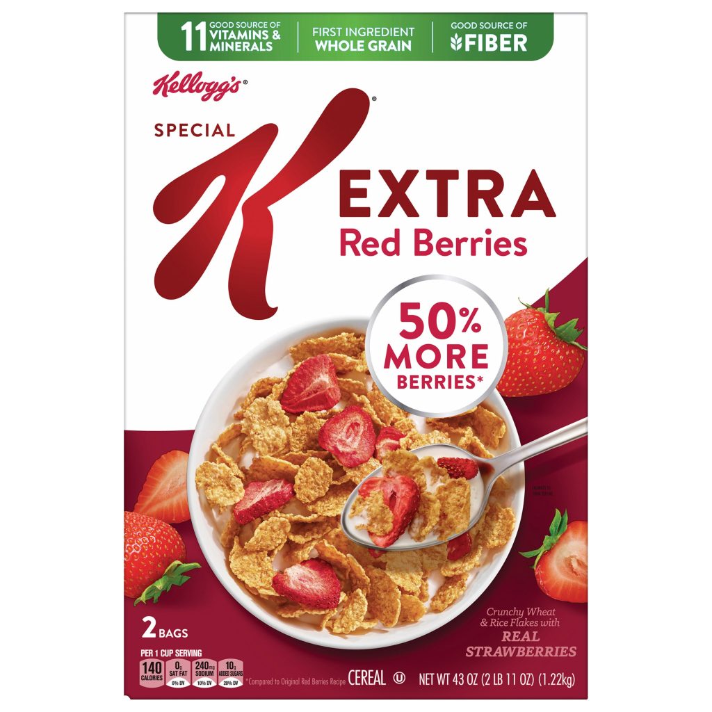 KELLOGG’S SPECIAL K EXTRA BERRIES 2/21.5 OZ